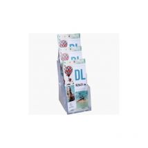 Distributeur - Présentoir - Prospectus - Dl - 3 Compartiments - Transparent - Exacompta
