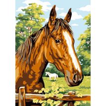 Canevas Antique Cheval 32x50cm - LUC