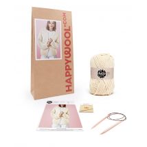 Kit Tricot Veste Débutant Gaia Naturel 42/44 - Pingouin