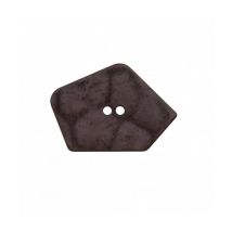 Bouton En Forme De Pentagone 2 Trous 40mm - Prym Gris Fonce