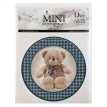 Lot De 6 Papiers De Riz Assorties 14,8 Cm Itd Collection Enfant 047 - ITD Collection