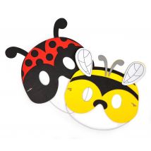Masque Pour Enfant Insectes 2 Pièces - Megacrea DIY