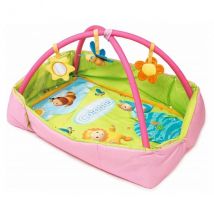 Tapis D'Activites Et Aire D'Eveil 2 En 1 Cotoons Rose - Smoby - 110216 - Jouets Bebe - Smoby
