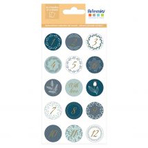 Stickers Ronds Pour Calendrier De L'Avent - Végétaux - Artemio