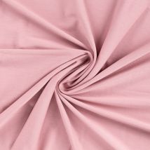 Tissu Jersey Viscose Uni Lia Rose Poudré - Craftine