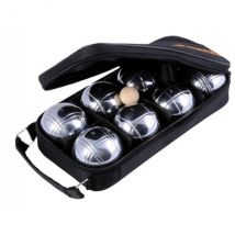 Sacoche De 8 Boules De Petanque Chromees - Jeu D'Adresse - Plein Air