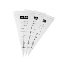 Lot De 10 Poches À Douille Graduées Avec Zip Zenker Smart Pastry