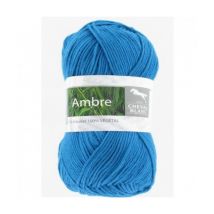 Coton Et Bambou À Tricoter Ambre - Cheval Blanc 299 Bleu