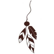 Tampon En Bois Suspension Plumes - Graine Creative