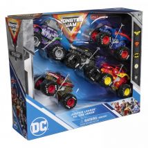 Pack De 5 Vehicules Die Cast Dc Comics Monster Jam - Spin Master