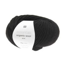 Pelote De Laine À Tricoter Essentials Organic Wool Aran - Rico Design 06 Noir
