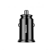 Baseus Chargeur Voiture 30w Double Usb Quick Charge 3.0 Haute Vitesse Noir