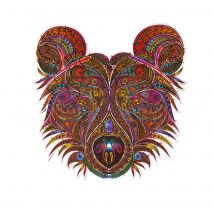 Puzzle En Bois - L'Ours Gourmand - Coffret Bois - Creatifwood
