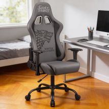 Subsonic ? Chaise Gaming Ou Chaise De Bureau Game Of Thrones, Fauteuil Gamer, Assise Confortable, Dossier Ergonomique - Noir - Subsonic