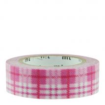 Masking Tape - Tartan Écossais Rose - Check Light Pink - 10 M X 15mm - MT Masking Tape