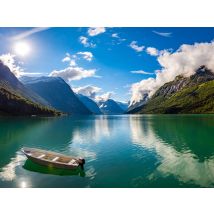 Kit Diamond Painting Paysage Montagnes 30 X 40 Cm - Megacrea DIY