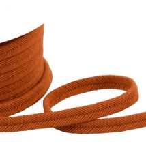 Bobine 20m Double Cordon Fils 10mm Orange Rouille - My mercerie