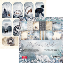 Pochette De 12 Feuilles Recto Verso Mysterious Winter Craft And You Design - Craft and you design