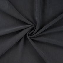 Tissu Jersey Modal Satiné Uni Noir - Au Mètre - Craftine