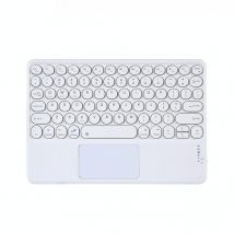 Clavier Pour Tablette Sans Fil Bluetooth Avec Pavé Tactile Support Ios 13+ Vert Blanc Yonis - Yonis
