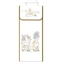 Sac À Pain En Coton Écru Cerf Et Biche - LUC