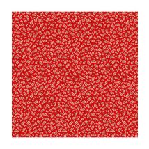 Tissu Coton Petites Fleurs De 150 Cm De Largeur Rouge/ecru Rouge Vendu Par 50 Cm - Distrifil