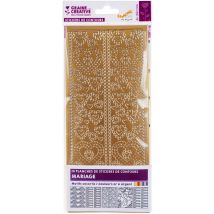 Lot De 10 Peel Off's Or Et Argent - Mariage - Peel Off's