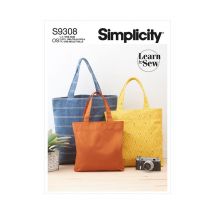 Patron Simplicity 9308 - Sacs Cabas Taille N°toutes Les Tailles