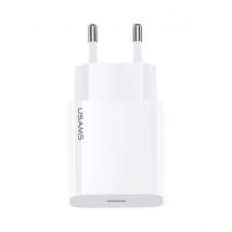 Usams Chargeur Secteur Usb-c Powery Delivery 3.0 20w Ultra-rapide Compact Blanc