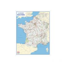 Carte Murale - La France Routière - Routes De France - 66x84,5cm - A Suspendre - La Maison Du Calendrier