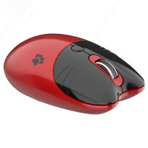 Souris Sans Fil Silencieuse 3 Boutons Bluetooth Rouge Économie D'Énergie Yonis - Yonis
