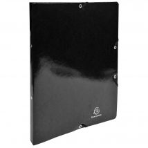 Classeur À Élastiques 2 Anneaux 15mm Iderama - A4 - Noir - X 20 - Exacompta