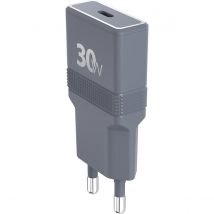 Force Power Chargeur Ultragan Usb-c Pocket 30w Power Delivery Ultra Rapide Compact Gris