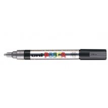 Lot De 6 Marqueurs Pointe Conique Moyenne Posca Pc5m 1,8 - 2,5mm Argent Posca - Posca