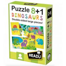 Puzzle Recto Verso 8+1 Dinosaures - Headu