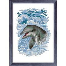 Kit À Broder Au Point De Croix Le Dauphin - LUC