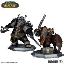 World Of Warcraft - Pack 2 Statuettes 1/12 Dwarf Hunter: Beast Master & Pandaren: Monk (gold Label) 15 Cm - Mcfarlane Toys