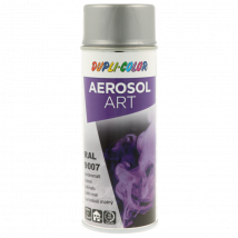 Bombe De Peinture - Gris Aluminium - Ral 9007 - Satiné - Tous Supports - Aérosol Art - Dupli-color