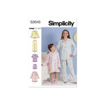 Hauts, Chemise Longue Et Pantalon De Détente Pour Enfants Et Fillettes Taille - Fr 3-6 - Simplicity