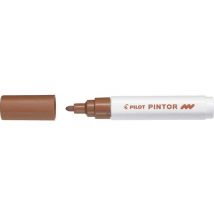 Marqueur À Pigment Pintor Pointe Moyenne 1,4mm Marron Pilot - Pilot