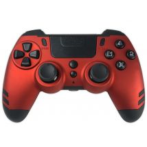 Steelplay Slimpack - Manette Sans Fil 2,4 Ghz, Compatible Ps4/ps3/pc, Double Retour De Vibration, 4 Palettes Arrière Programmables, Ergonomique Et