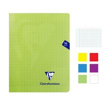 Lot De 6 Cahiers - 17x22(cm) - Grands Carreaux - 96 Pages - Couverture En Polypro - Sans Spirale - Clairefontaine - Mimesys