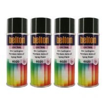 4 Bombes De Peinture Belton Spectral Ral6020 Vert Oxyde Chrome 400ml