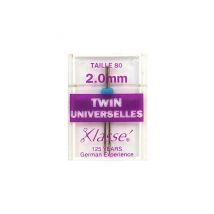 Aiguilles Doubles Universelles Pour Machines - Klasse Taille N°2mm 80/12 - Klasse