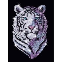 Tableau Sequin Art Tigre Des Neiges