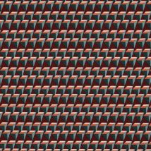 Tissu Popeline De Viscose Extensible Triangles 3d Sur Fond Bordeaux - Au Mètre - Craftine