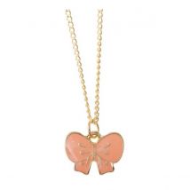 Collier Avec Pendentif, Noeud Rose Pastel - Rico Design
