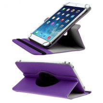 Housse Protection Tablette Tactile Universelle Support 360° 7 Pouces Cuir Violet Yonis - Yonis