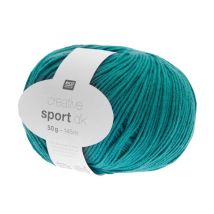 Coton À Tricoter Creative Sport Dk - Rico Design 032 Turquoise Bleu