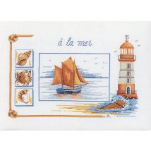 Kit Point Comptés A La Mer 30 X 40 Cm - Marie Coeur